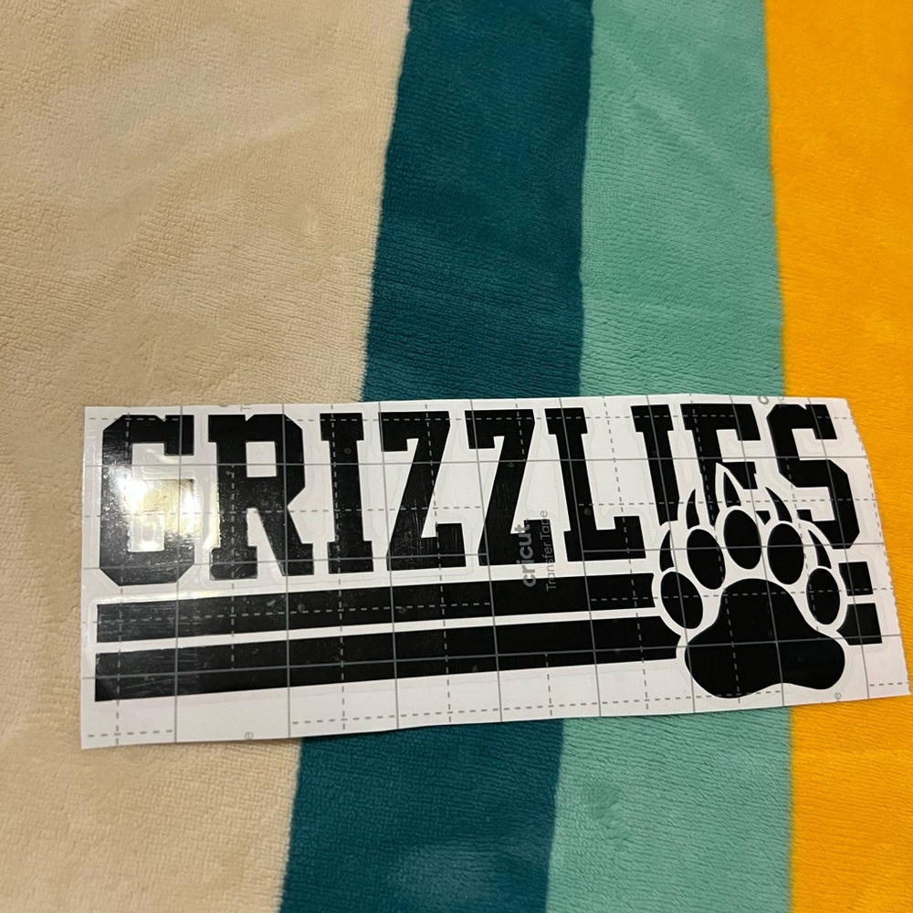 Grizzlies Vinyl Decal 🐻